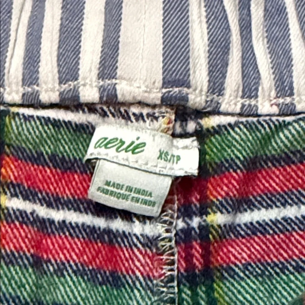 Aerie Plaid  Button-Up Boxer Shorts size Xs